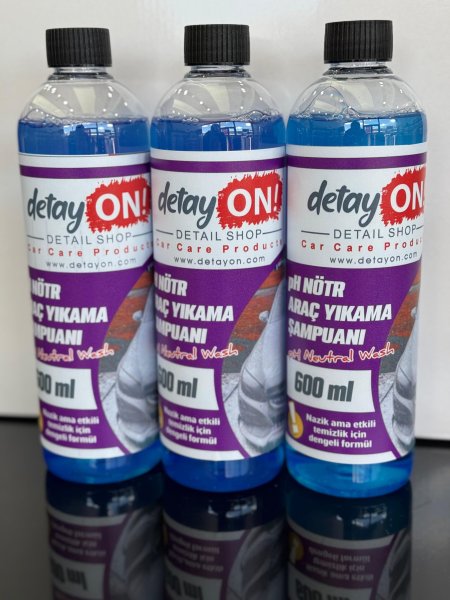 DETAY ON! PH NÖTR ARAÇ YIKAMA ŞAMPUANI 600 ML