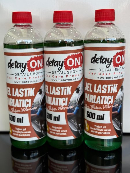 DETAY ON! JEL LASTİK PARLATICI 600 ML (ULTRA PARLAK)