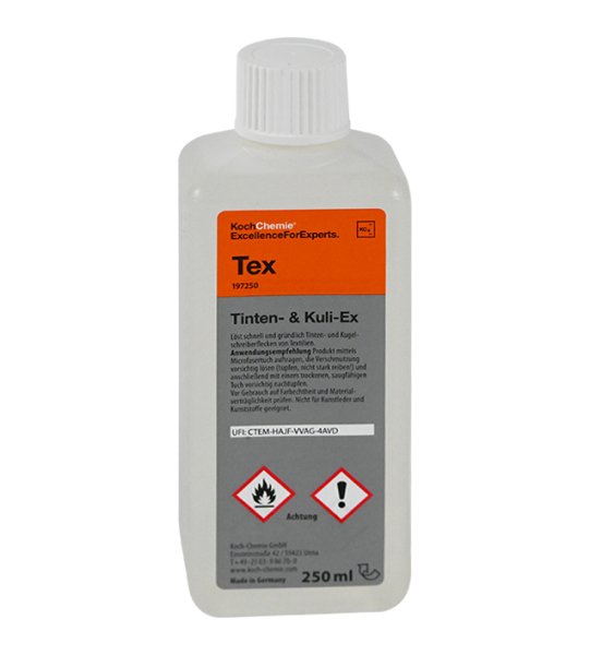 Koch Chemie TEX – Mürekkep Ve Tükenmez Kalem Leke Sökücü 250 ml