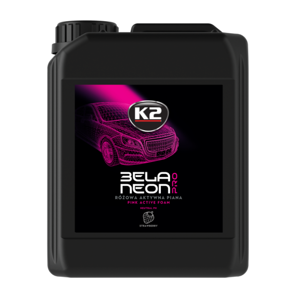 K2 Bela Pro Neon Ph Nötr Aktif Bileşenli Pembe Renk Ön Yıkama Köpüğü 5 Litre