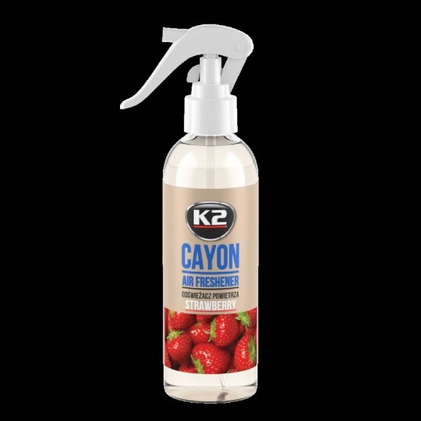 K2 Cayon Strawberry Taze Çilek Kokulu Araç Kokusu ve Oda Parfümü 250 ml