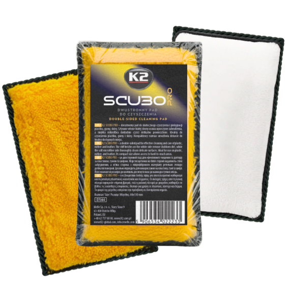 K2 Scubo Pro Çift Taraflı Araç İçi Temizlik Pedi (Scrub Pad) 13×8 cm