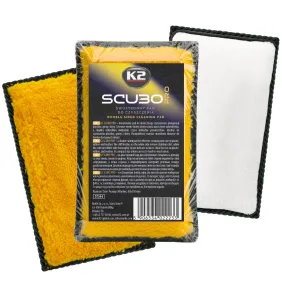 K2 Scubo Pro Çift Taraflı Araç İçi Temizlik Pedi (Scrub Pad) 13×8 cm — görsel 1