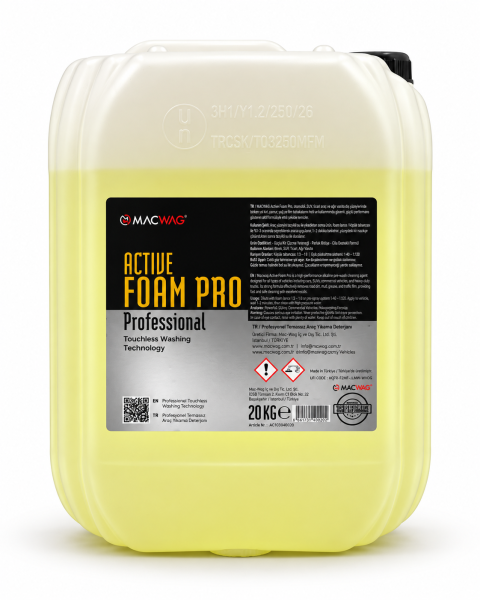 MACWAG ACTIVE FOAM PRO YÜKSEK PERFORMANSLI ARAÇ YIKAMA KÖPÜĞÜ 20KG